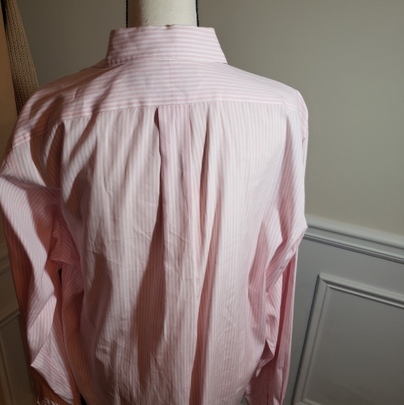 Ralph Lauren pink&white stripe dress shirt size L - Picture 2 of 5